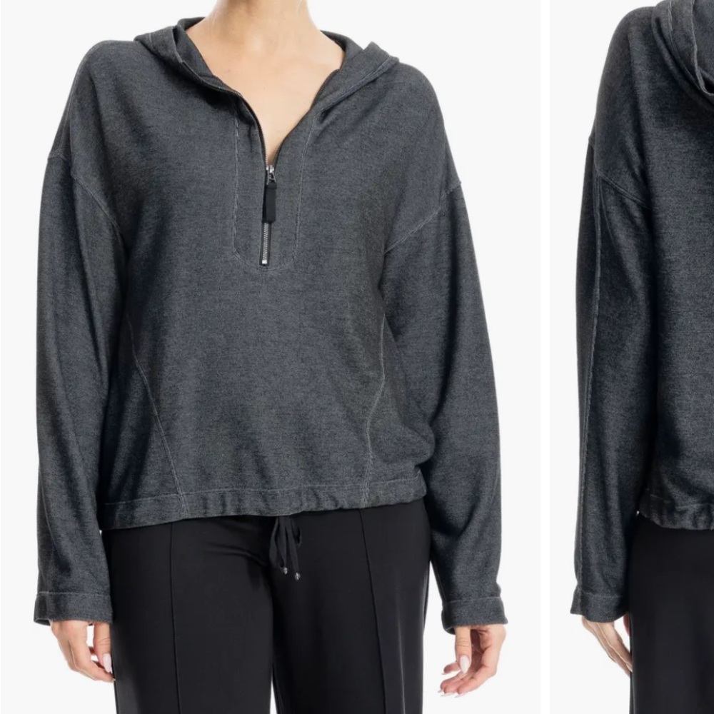 Max Studio Gray Relaxed Oversized Hoodie and pants